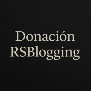 Donación para apoyar RSBlogging