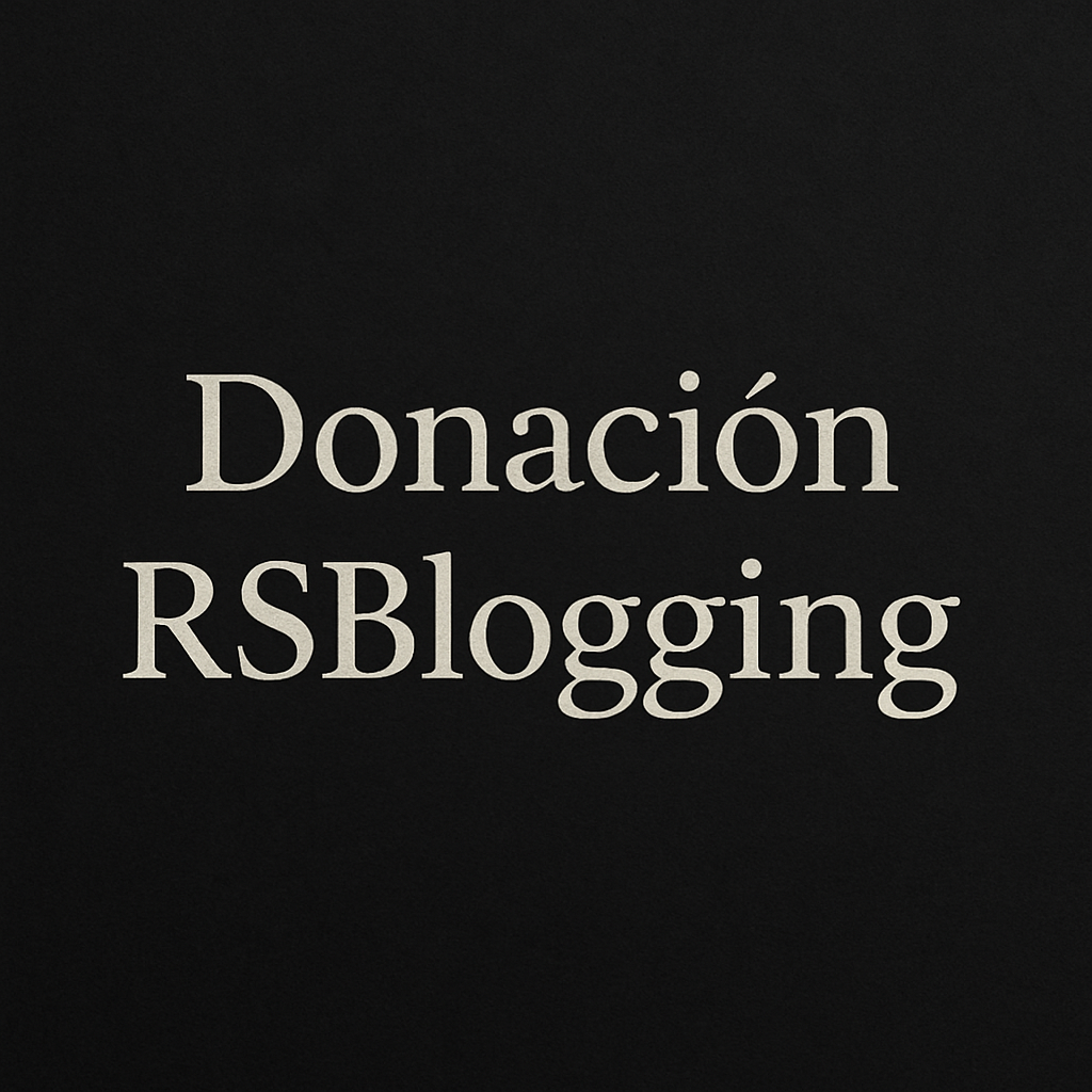 Donación para apoyar RSBlogging